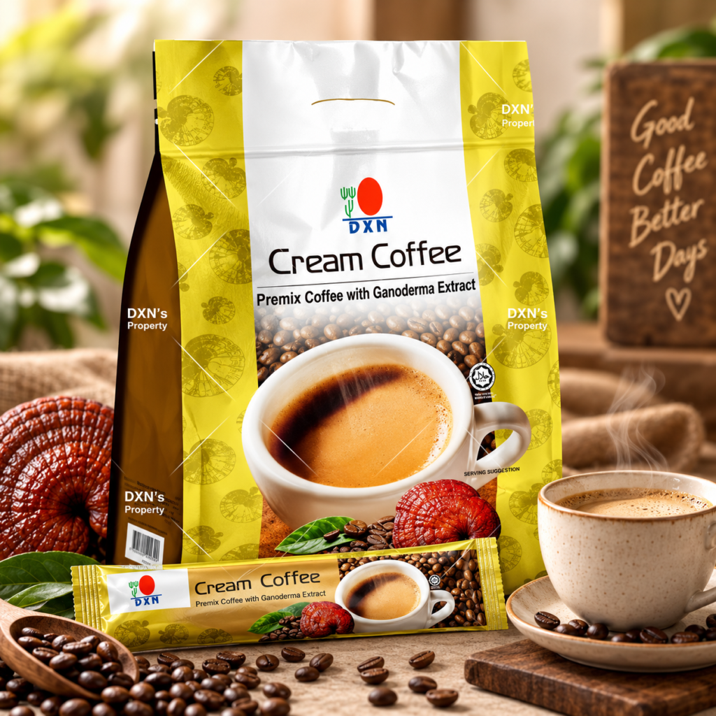 DXN Cream Coffee – крем кафе с Ganoderma lucidum